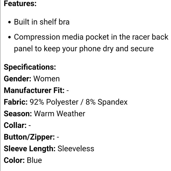 Club Ride Harper Tank Top - Womens - Navy Racerback Blue Tank size Small - Picture 14 of 14